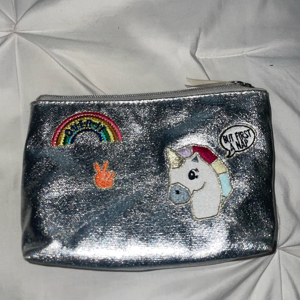 Bath and Body Works Silver Unicorn Pouch